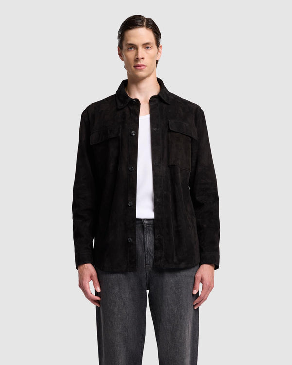 7 for all mankind Suede Overshirt Jackets