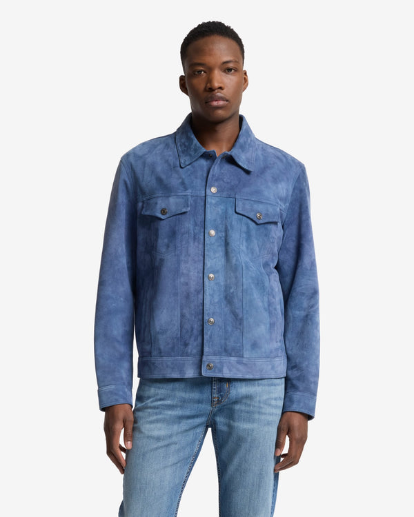 7 For All Mankind Suede Trucker Jacket Jackets