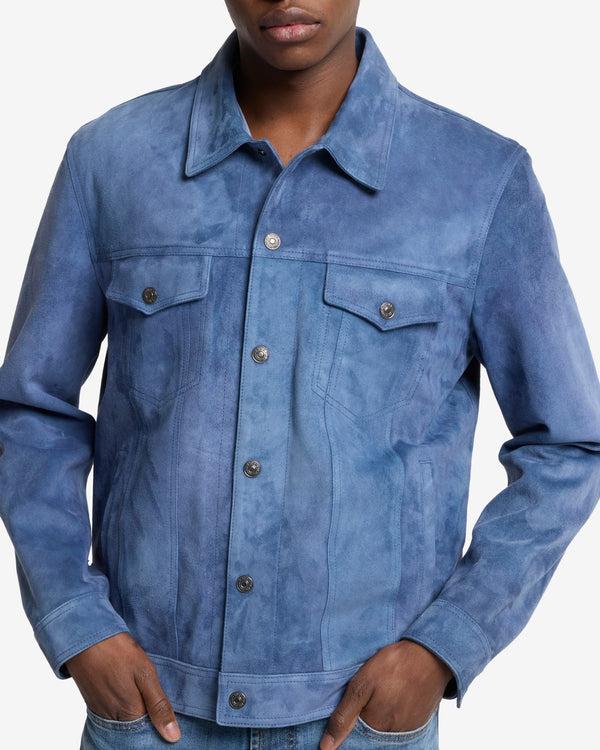 7 For All Mankind Suede Trucker Jacket Jackets