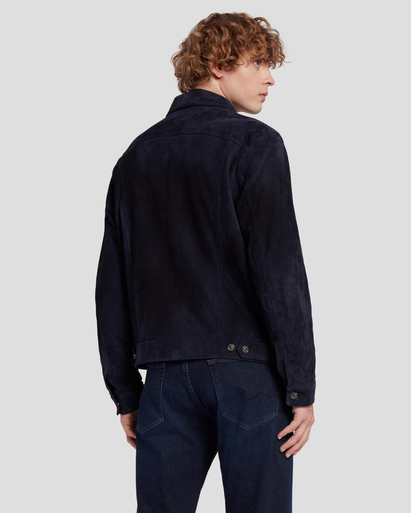 7 For All Mankind Suede Trucker Jackets