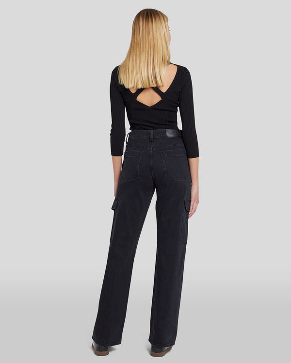 7 For All Mankind Tess Cargo Jean Jeans