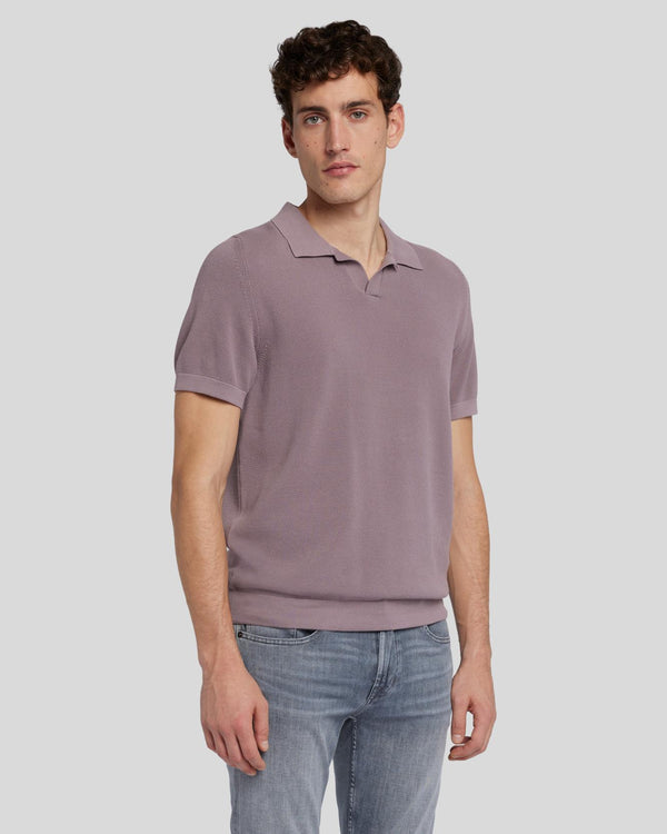 7 For All Mankind Textured Sweater Polo Shirts