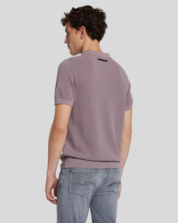 7 For All Mankind Textured Sweater Polo Shirts