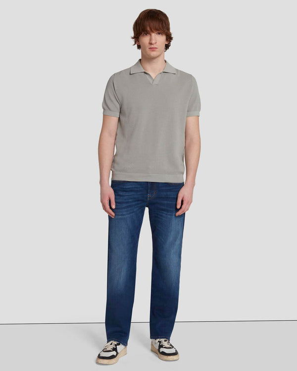 7 For All Mankind Textured Sweater Polo Shirts