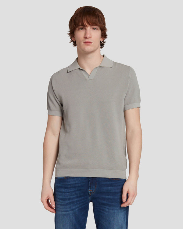 7 for all mankind Textured Sweater Polo Shirts