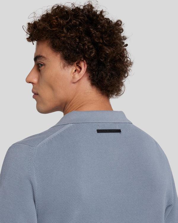 7 For All Mankind Textured Sweater Polo Shirts