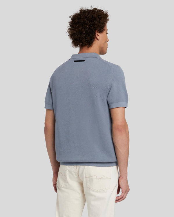 7 For All Mankind Textured Sweater Polo Shirts