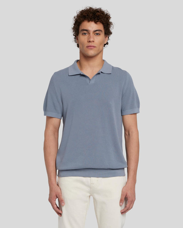 7 for all mankind Textured Sweater Polo Shirts