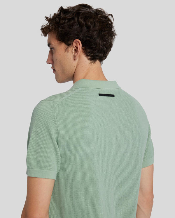 7 For All Mankind Textured Sweater Polo Shirts