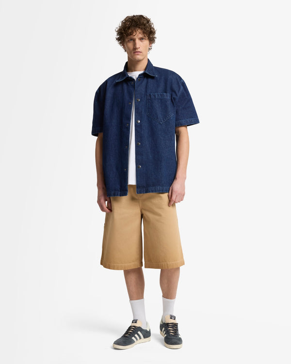 7 For All Mankind Utility Denim Camp Shirt Shirts