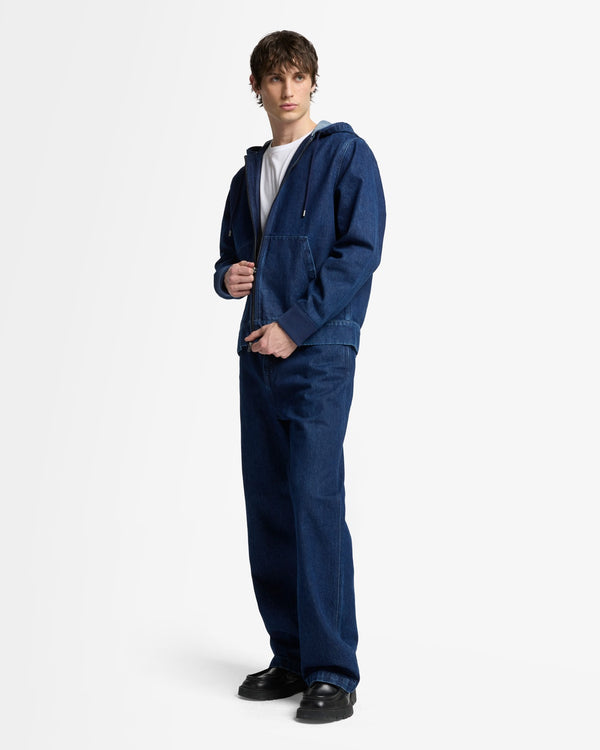 7 For All Mankind Utility Denim Hoodie Jackets