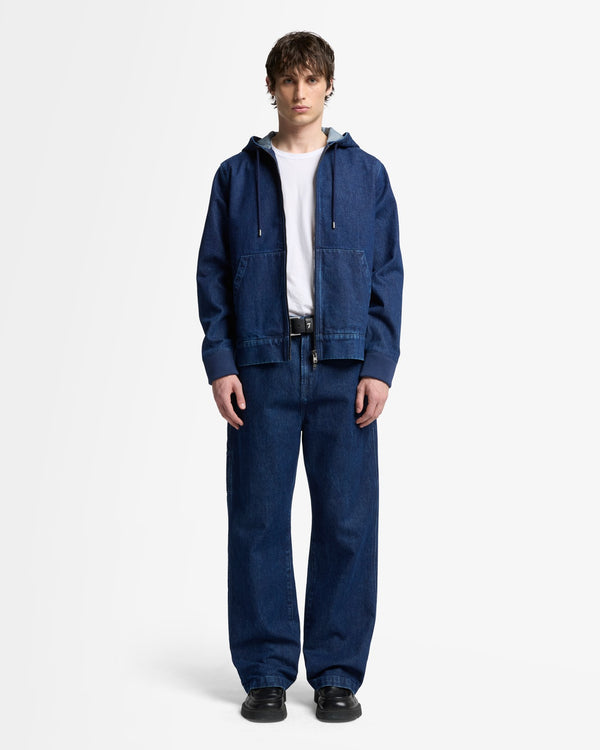 7 For All Mankind Utility Denim Hoodie Jackets