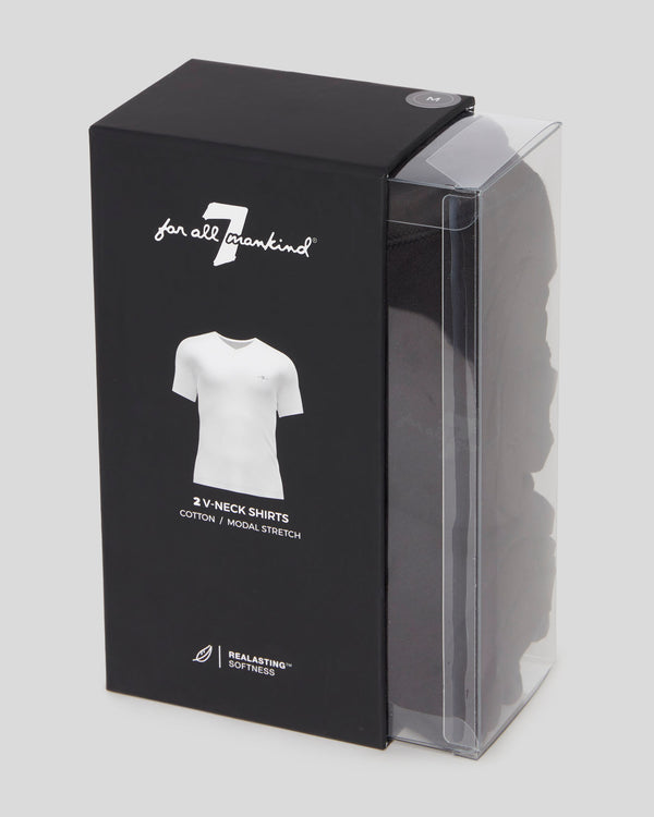 7 For All Mankind V-Neck Tee 2 Pack Tees