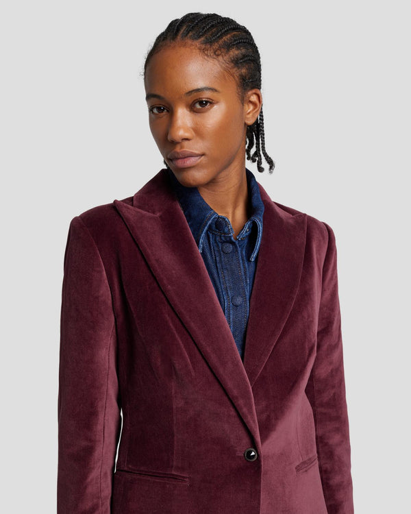 7 For All Mankind Velvet Blazer Jackets