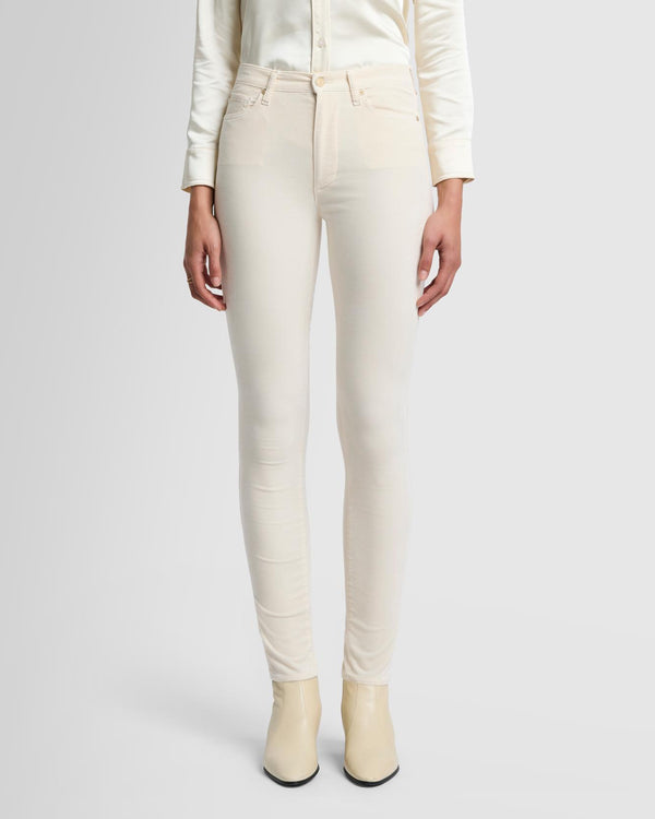 7 For All Mankind Velvet High Waist Skinny Pants