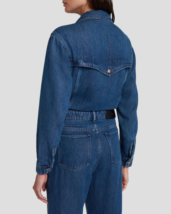 7 For All Mankind Western Denim Jumpsuit Jumpsuits