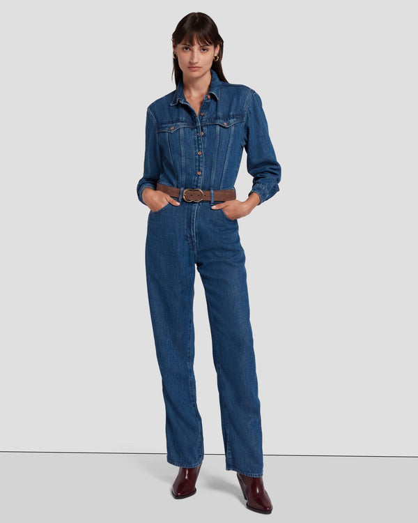 7 for all mankind Western Denim Jumpsuit Jumpsuits