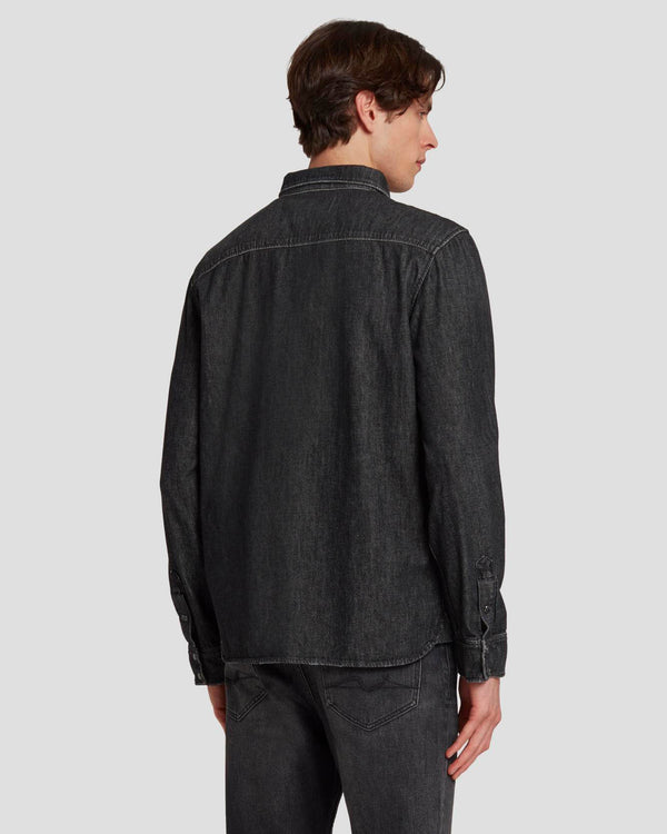 7 For All Mankind Western Denim Shirt Shirts