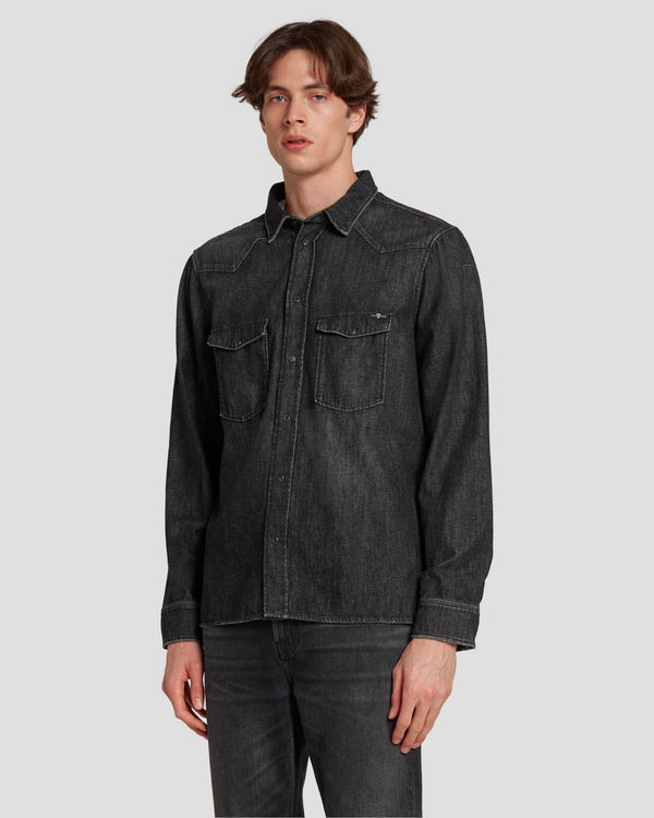 7 for all mankind Western Denim Shirt Shirts