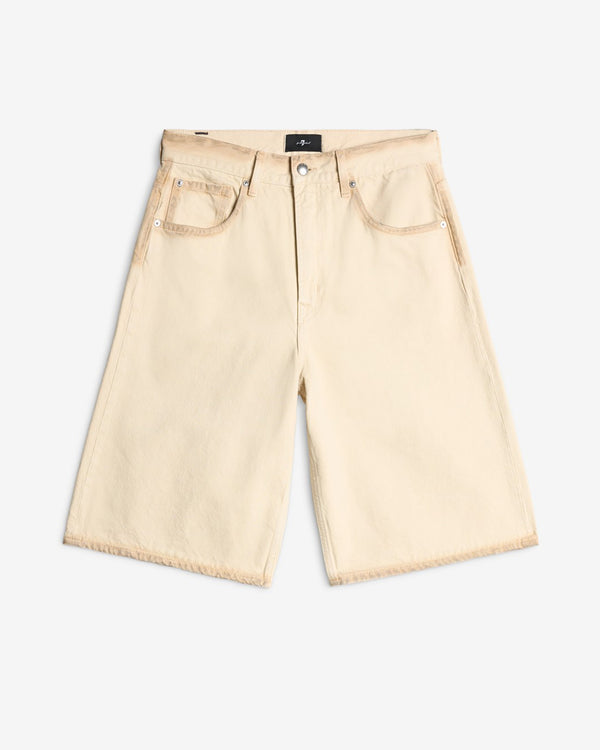 7 for all mankind Wide Leg Denim Short Shorts