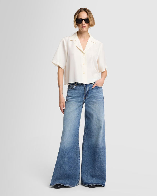 7 For All Mankind Willow Palazzo Wide Leg Jeans