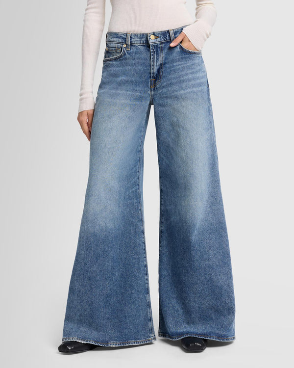 7 For All Mankind Willow Palazzo Wide Leg Jeans