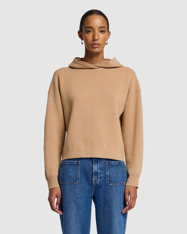 7 For All Mankind Wool Blend Hoodie Sweaters