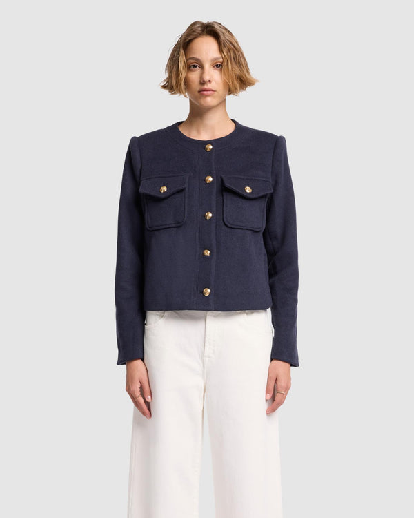 7 For All Mankind Wool Blend Jacket Outerwear