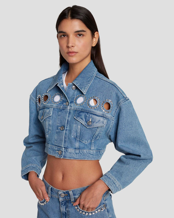 7 For All Mankind 7FAM X ADR Cropped Jacket Denim Jackets