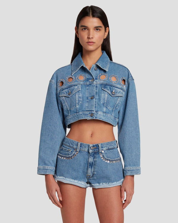 7 for all mankind 7FAM X ADR Cropped Jacket Denim Jackets