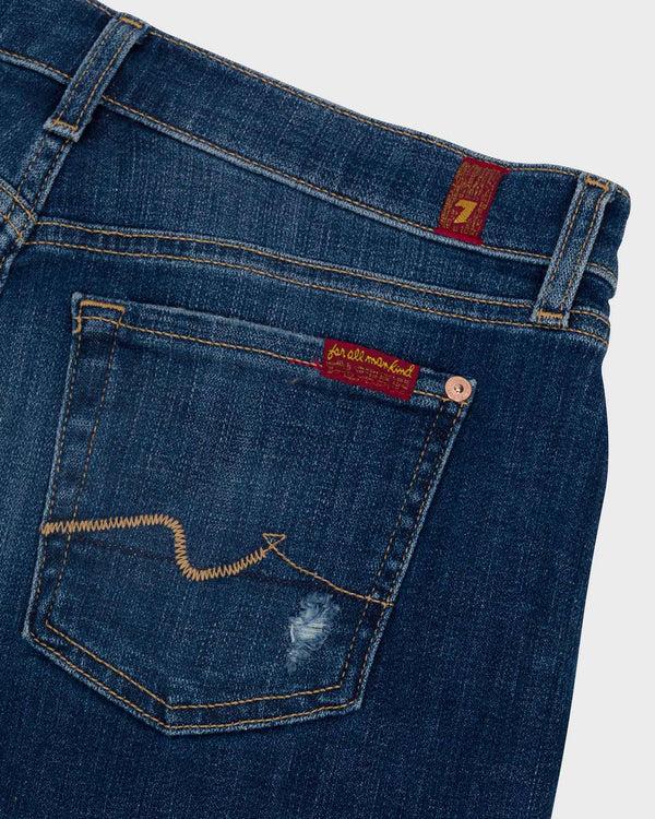 7 For All Mankind ALL KINDS Broken Twill Mid Roll Short Shorts