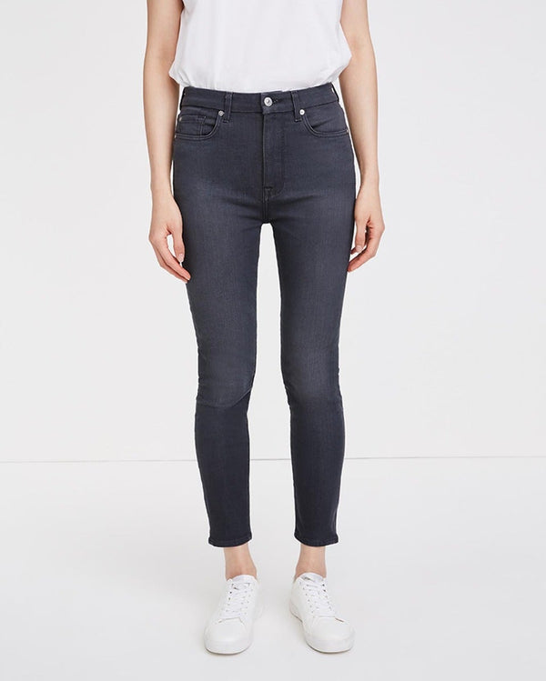 7 For All Mankind B(air) Denim High Waist Ankle Skinny Jeans