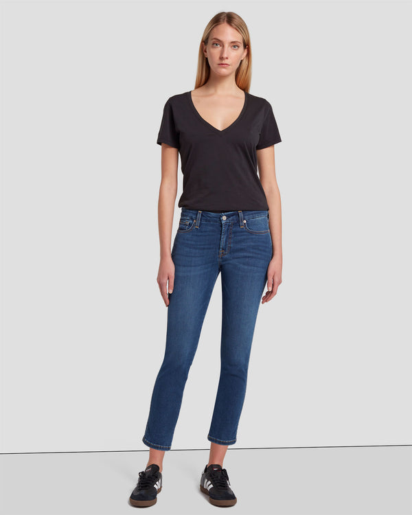 7 For All Mankind B(air) Kimmie Cropped Straight Jeans