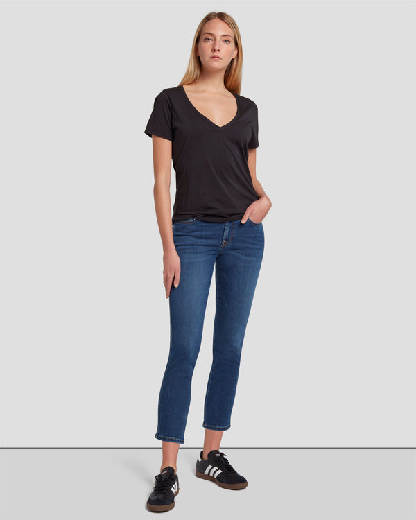 7 for all mankind B(air) Kimmie Cropped Straight Jeans