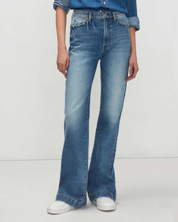 7 For All Mankind Beauty Denim Ultra High Rise Dojo Jeans