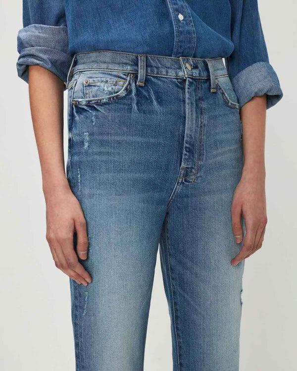 7 For All Mankind Beauty Denim Ultra High Rise Dojo Jeans