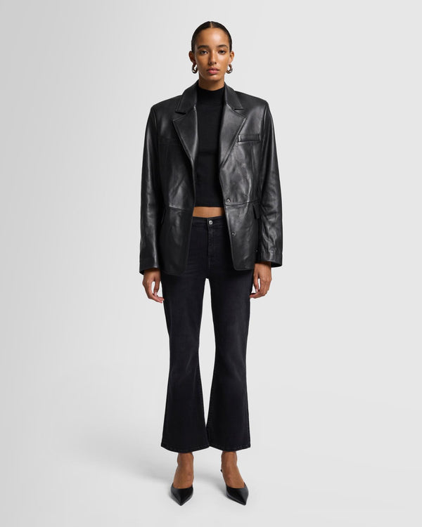 7 For All Mankind Cashmere Mock Neck Short Sleeve Sweater Sweaters