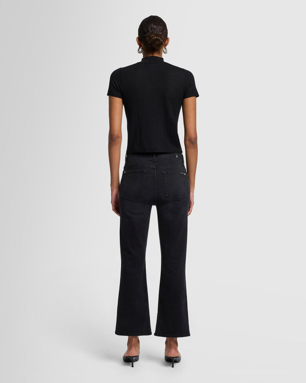 7 For All Mankind Cashmere Mock Neck Short Sleeve Sweater Sweaters