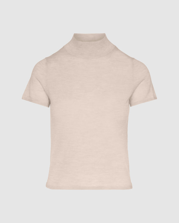 7 for all mankind Cashmere Mock Neck Short Sleeve Sweater Sweaters