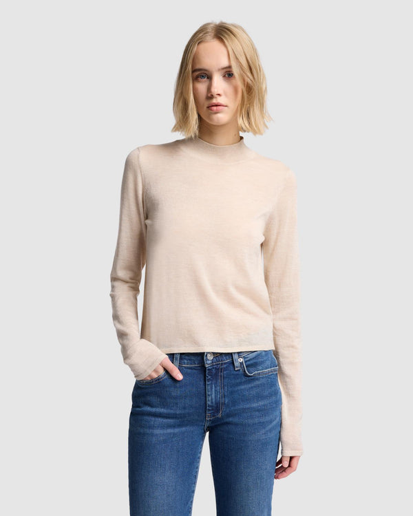 7 For All Mankind Cashmere Mock Neck Sweater Sweaters