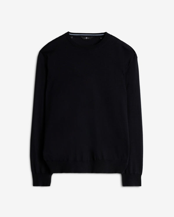 7 for all mankind Classic Cotton Long Sleeve Sweater Sweaters