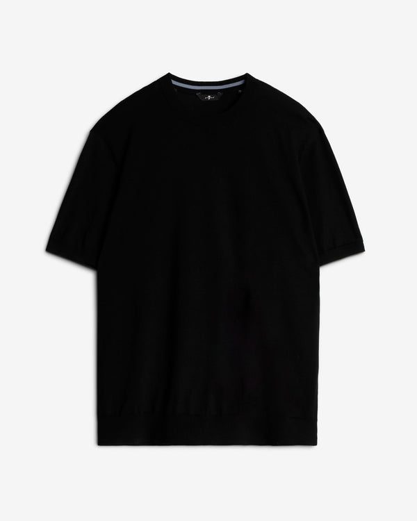 7 for all mankind Classic Cotton Short Sleeve Sweater Sweaters