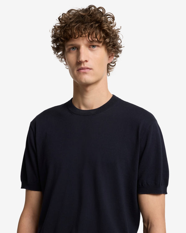 7 For All Mankind Classic Cotton Short Sleeve Sweater Sweaters