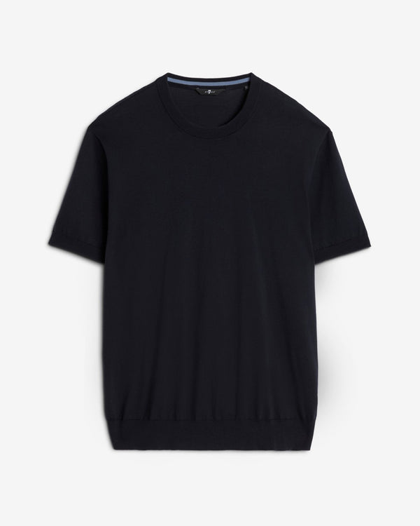 7 for all mankind Classic Cotton Short Sleeve Sweater Sweaters