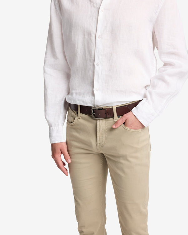 7 For All Mankind Classic Italian Leather Belt Accessories