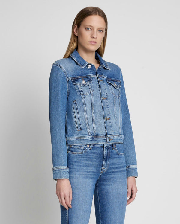 7 For All Mankind Classic Trucker Jacket Denim Jackets