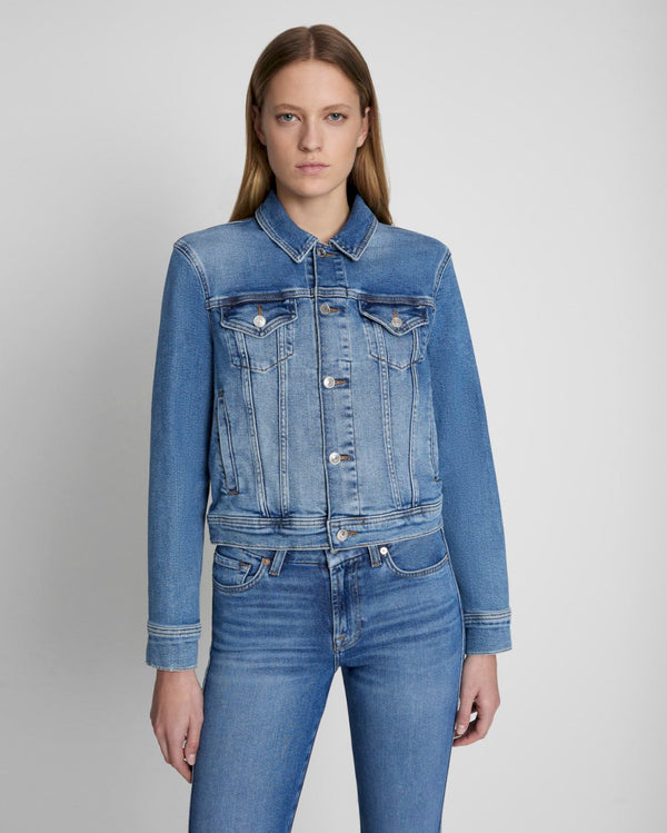 7 for all mankind Classic Trucker Jacket Denim Jackets