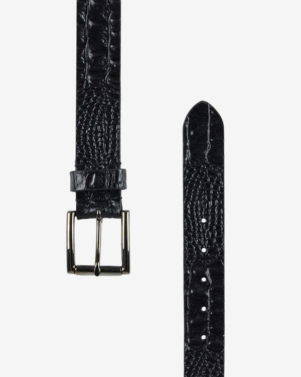 7 For All Mankind Croc Embossed Italian Leather Belt Accessories