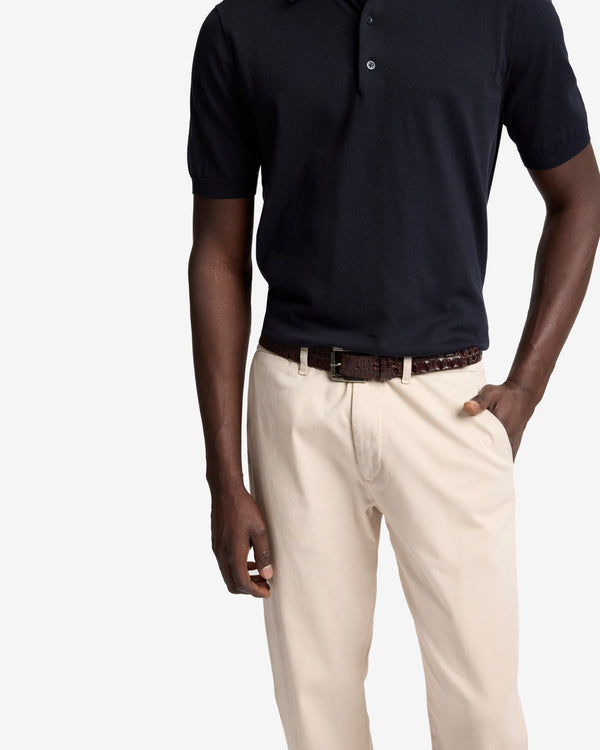 7 For All Mankind Croc Embosssed Italian Leather Belt Accessories