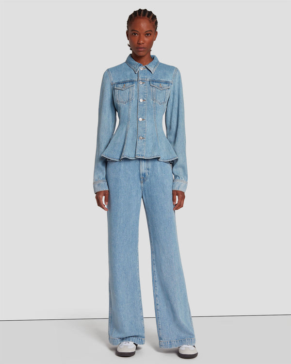 7 For All Mankind Denim Lustre Trucker Jacket Denim Jackets